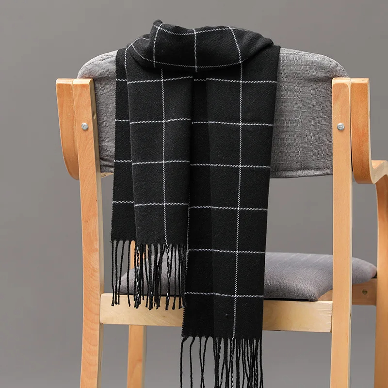 Cashmere Scarf - 2023 새로운 겨울 남성 스카프 따뜻한