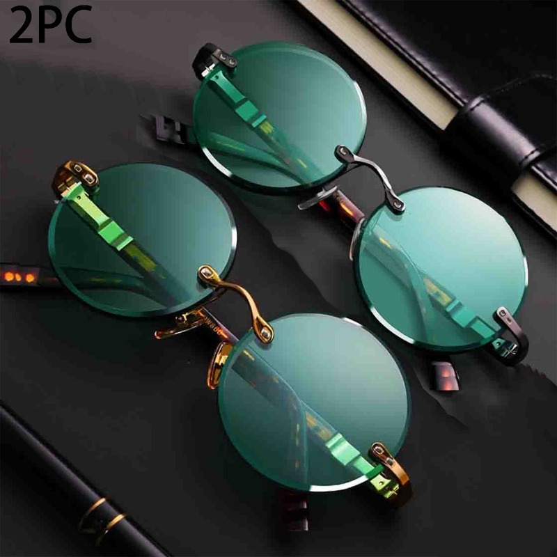 Designer Sunglasses - 패션 클래식 무테 선글라스 여성 남성용