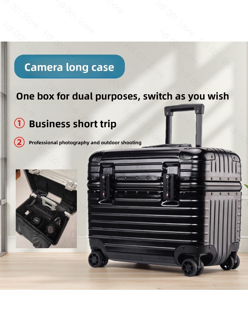 상단 플립 커버 알루미늄 프레임 사진 촬영용 트롤리 케 - Travel Luggage Set 리뷰 및 가격