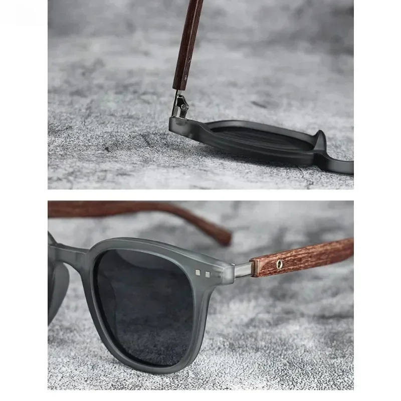남성용, 여성용 트렌디한 레트로 스타일의 나무 무늬 선 - Sunglasses Uv400 리뷰 및 가격
