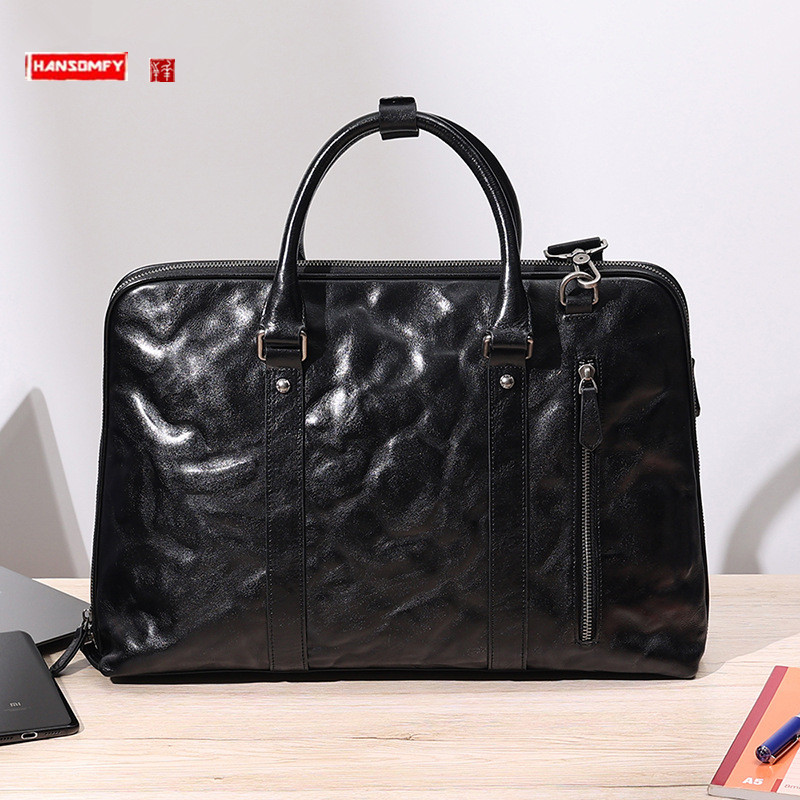 2025년 신제품 천연 가죽 남성용 핸드백 소가죽 서류 - Leather Briefcase 리뷰 및 가격