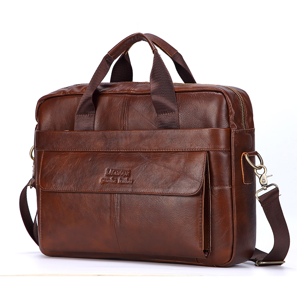 남자 진짜 가죽 핸드백 캐주얼 가죽 노트북 가방 남성  - Leather Briefcase 리뷰 및 가격