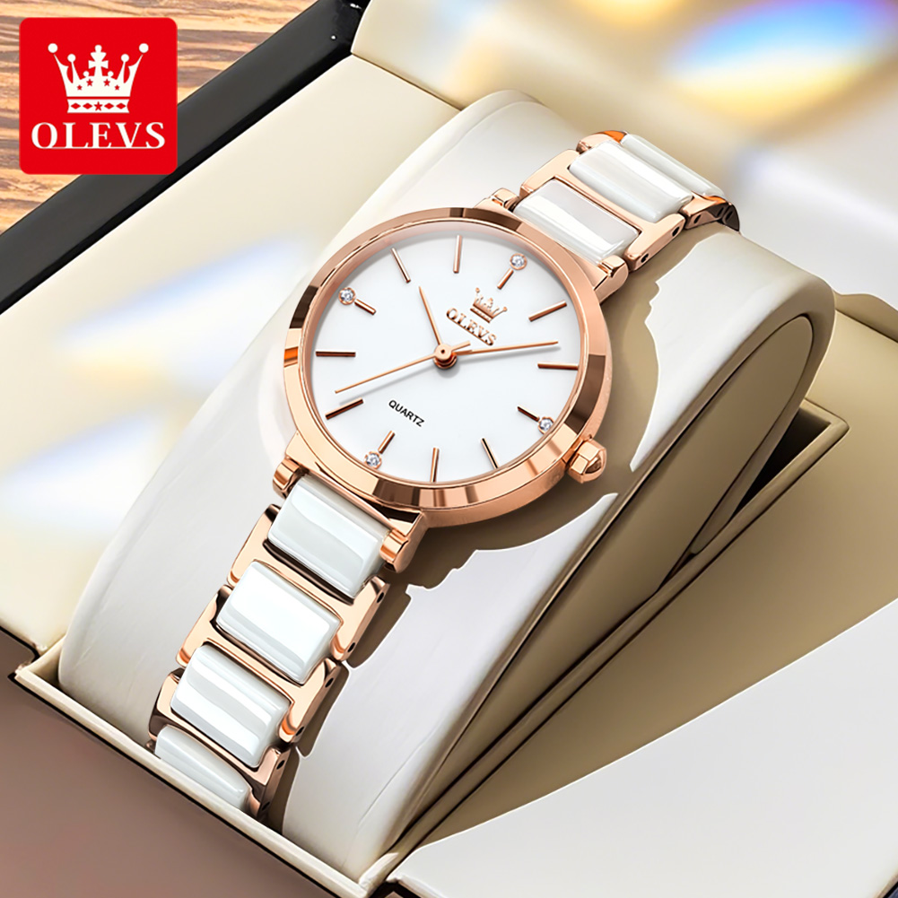 OLEVS 여성 시계 5877 고급스러운 우아한 쿼츠  - Luxury Gift Set 리뷰 및 가격