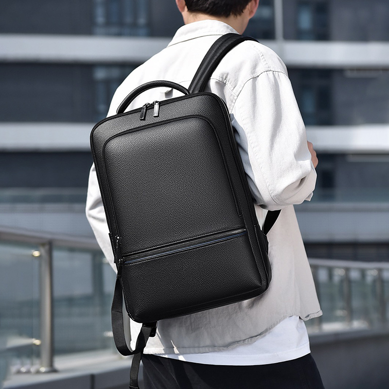 남성용 PU 가죽 배낭, USB 충전, 패션 이그제큐티 - Leather Briefcase 리뷰 및 가격