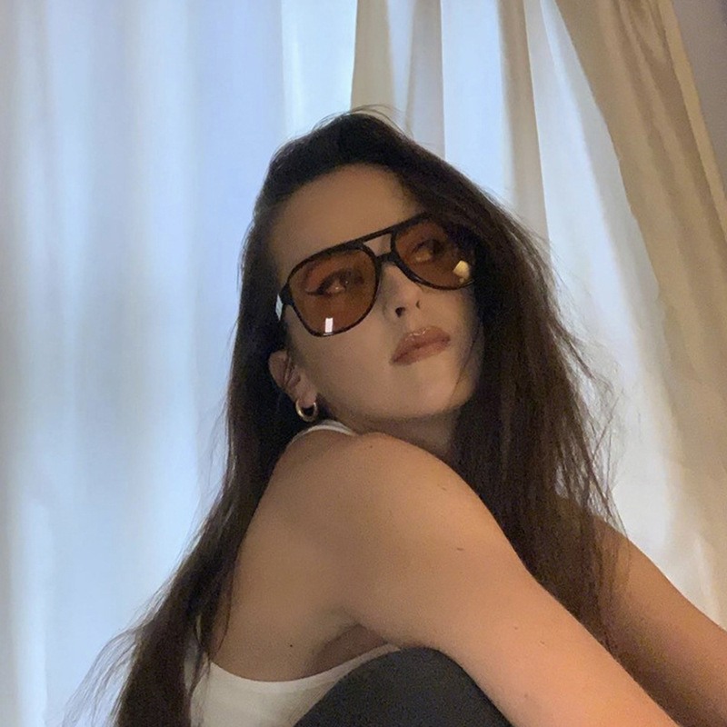 뉴 빈티지 클래식 디자이너 더블 브리지 파일럿 선글라스 - Sunglasses Uv400 리뷰 및 가격