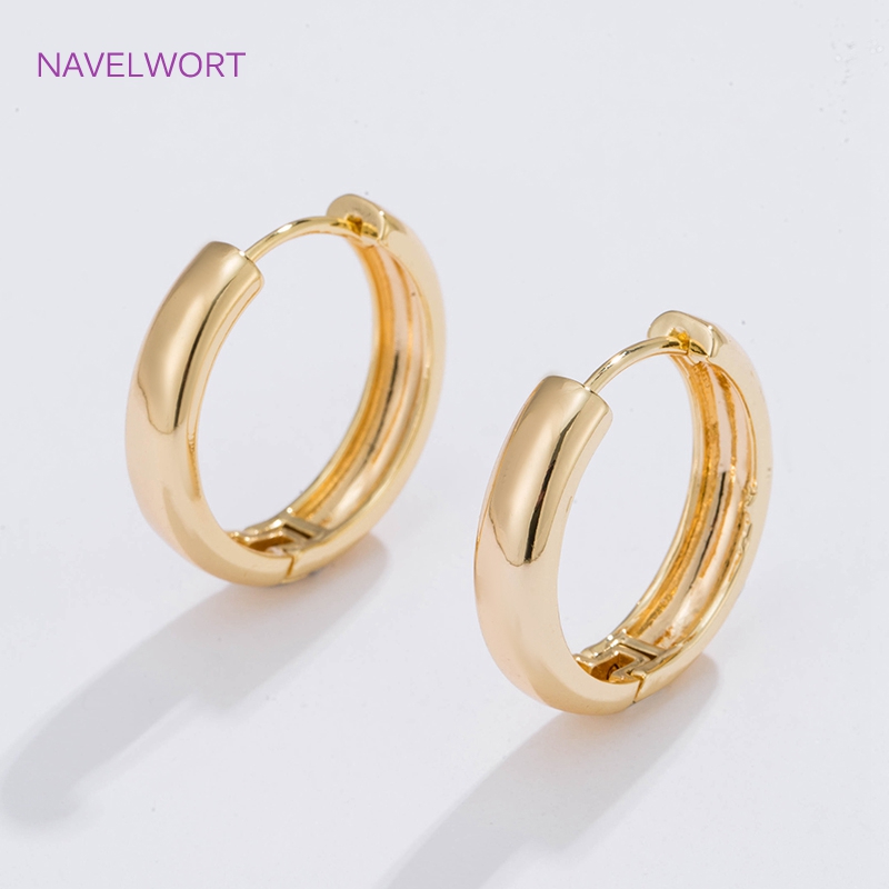 6가지 사이즈의 금도금 원형 후프 귀걸이 여성용 선물, - Gold Plated Jewelry 리뷰 및 가격