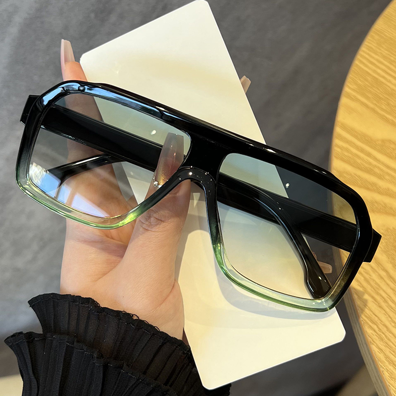 오버사이즈 사각형 빛 차단 안경 남녀 공용 두꺼운 프레 - Designer Sunglasses 리뷰 및 가격