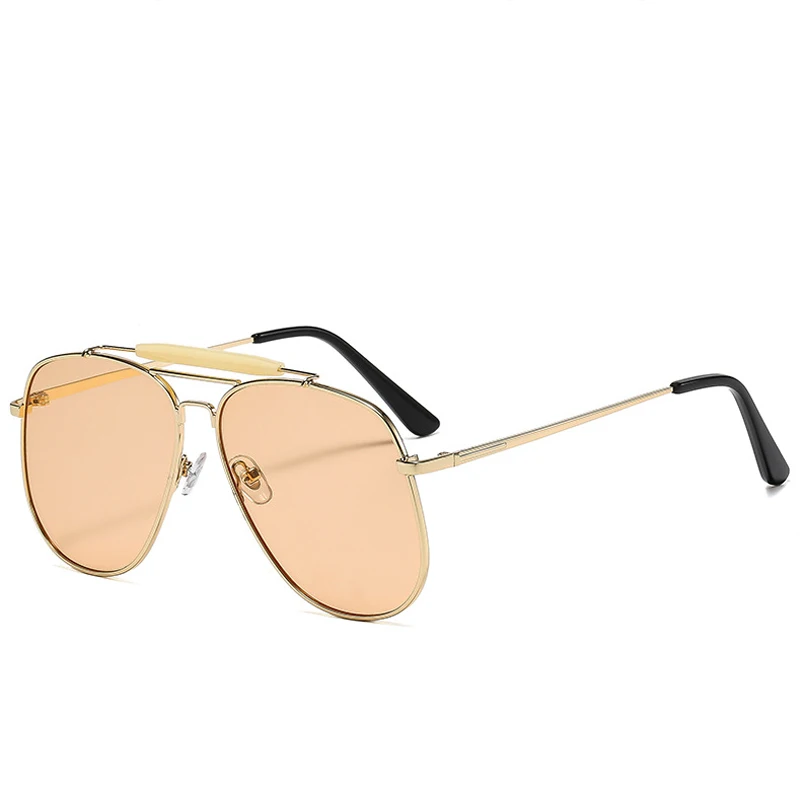 레트로 스타일의 메탈 더블 브리지 선글라스, 여성용,  - Sunglasses Uv400 리뷰 및 가격