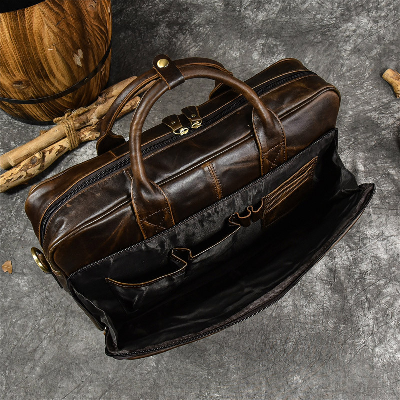 남성용 럭셔리 정품 가죽 핸드백, 여행 서류 가방, 남 - Leather Briefcase 리뷰 및 가격