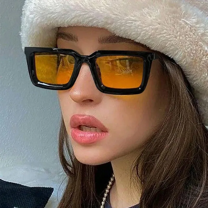 빈티지 스타일의 사각형 선글라스, 여성용 및 남성용,  - Designer Sunglasses 리뷰 및 가격