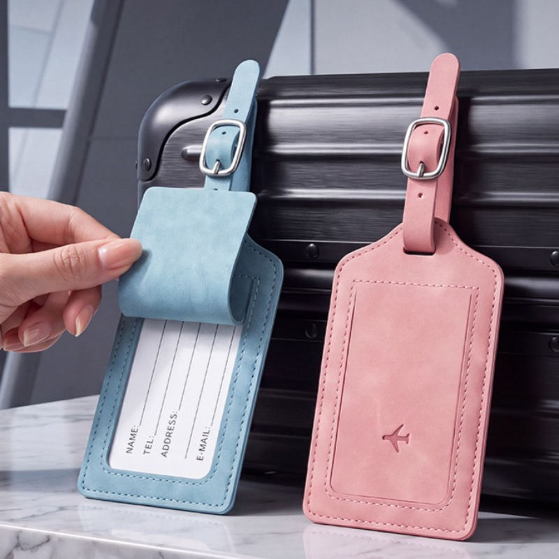1개 PU 가죽 러기지 태그 여성 남성 여행 액세서리  - Travel Luggage Set 리뷰 및 가격