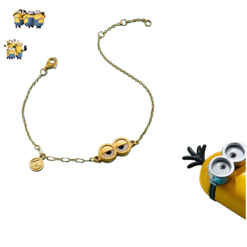 미니언즈 시리즈 골드 팔찌 - 귀엽고 재미있는 디자인의 - Gold Plated Jewelry 리뷰 및 가격