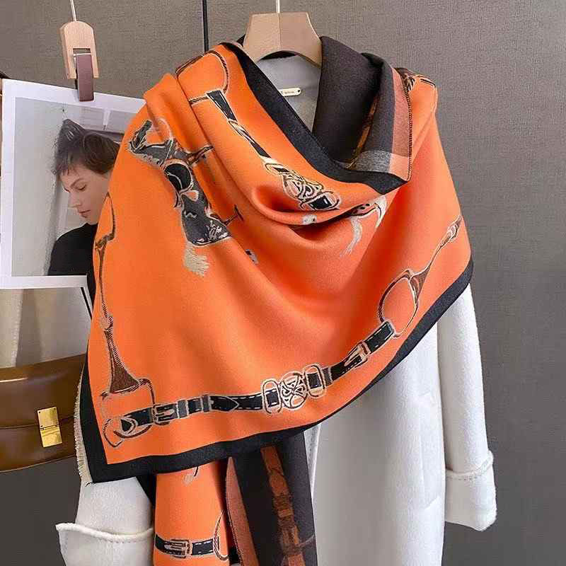 레트로 라이더 말 모양 모조 캐시미어 스카프 유니섹스  - Cashmere Scarf 리뷰 및 가격