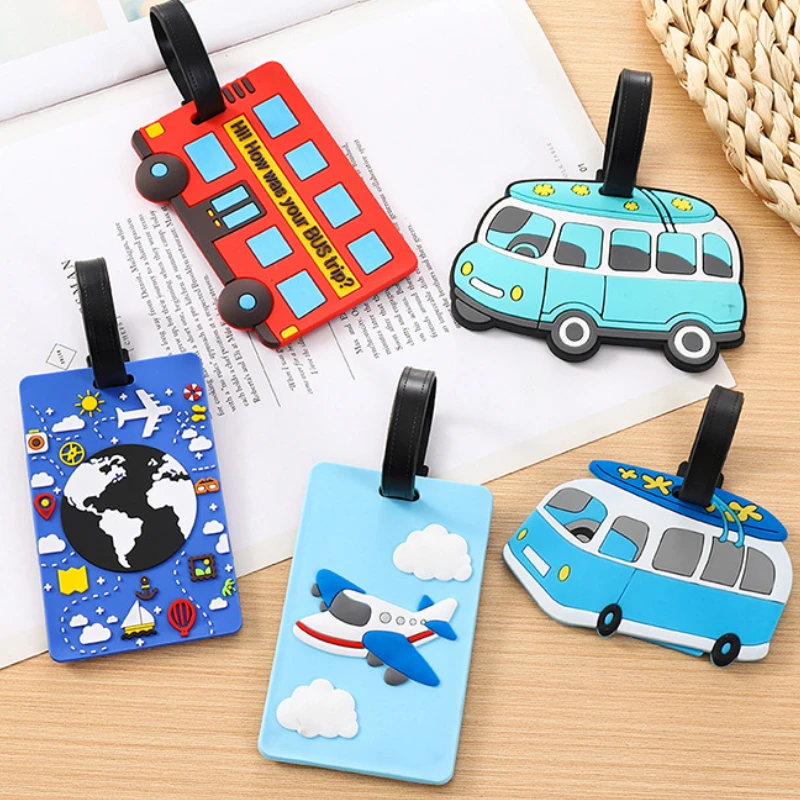 귀여운 만화 자동차 PVC 실리콘 수하물 태그 여행 수 - Travel Luggage Set 리뷰 및 가격