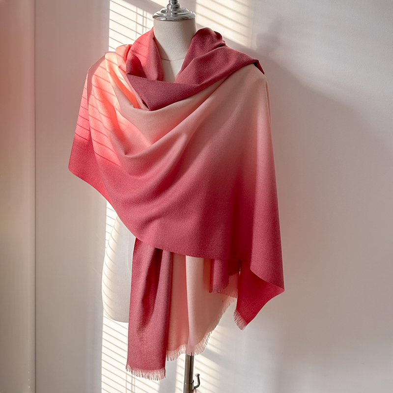 럭셔리 겨울 캐시미어 스카프 여성 그라디언트 손수건 따 - Cashmere Scarf 리뷰 및 가격