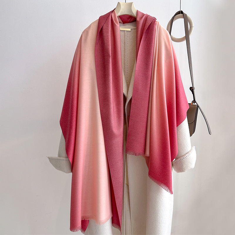럭셔리 겨울 캐시미어 스카프 여성 그라디언트 손수건 따 - Cashmere Scarf 리뷰 및 가격