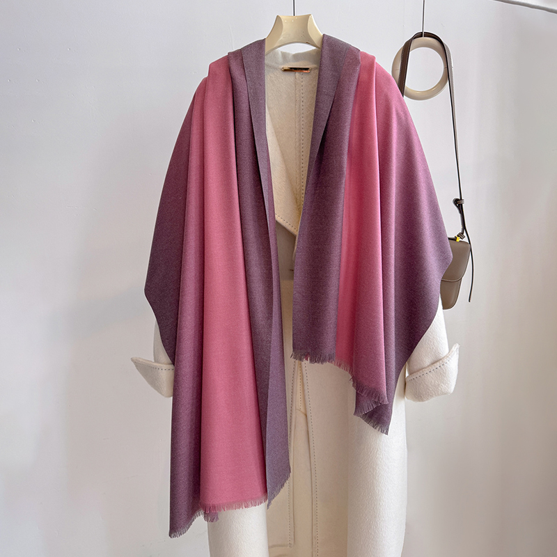 럭셔리 겨울 캐시미어 스카프 여성 그라디언트 손수건 따 - Cashmere Scarf 리뷰 및 가격
