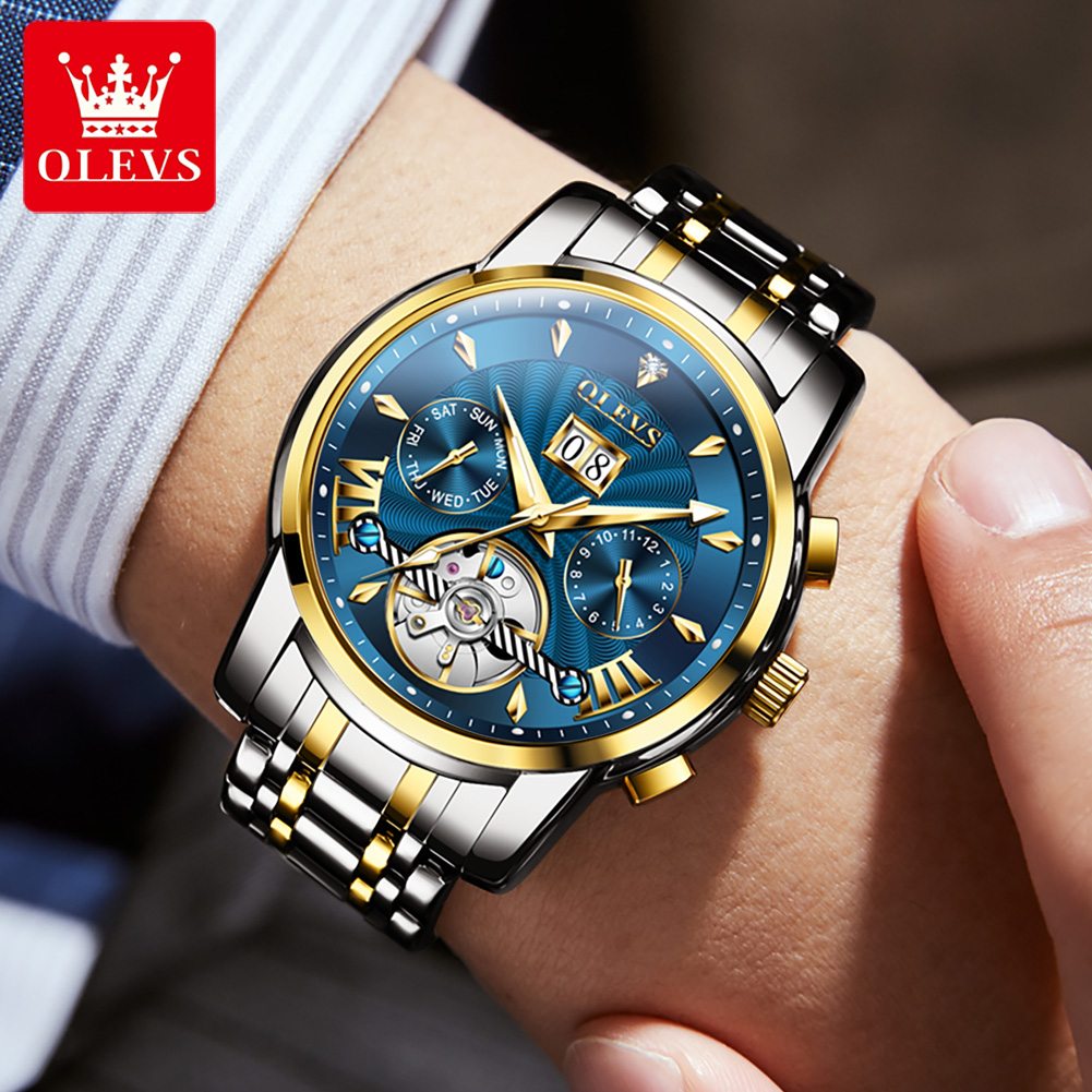 OLEVS 남성 시계 럭셔리 패션 고급 스틸 스트랩 캘 - Luxury Watch Men 리뷰 및 가격
