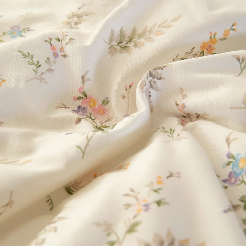 INS 프레시 파스토럴 플로럴 침구 세트 소녀용 면 이 - Silk Pillowcase 리뷰 및 가격