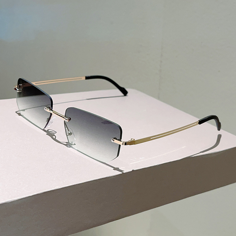 세련된 디자인의 테가 없는 사각형 선글라스, 남성용 여 - Sunglasses Uv400 리뷰 및 가격