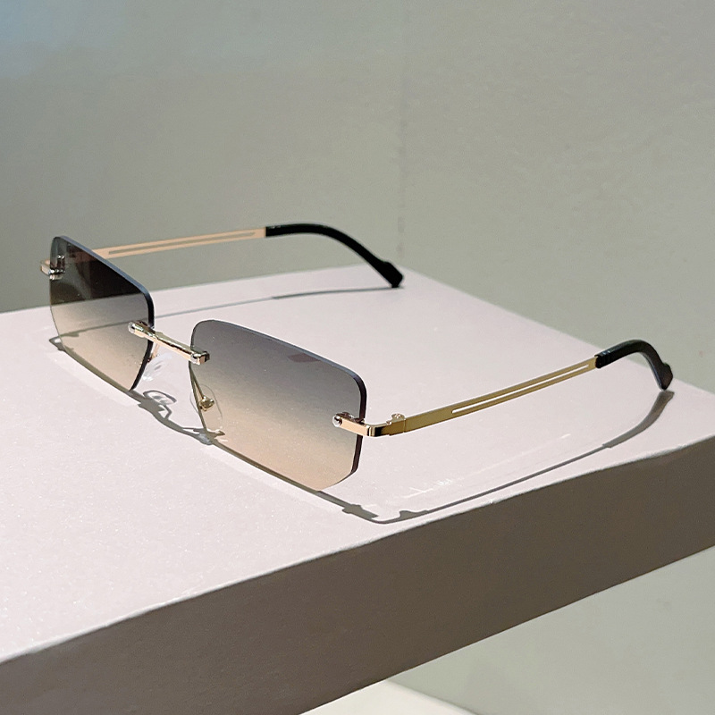 세련된 디자인의 테가 없는 사각형 선글라스, 남성용 여 - Sunglasses Uv400 리뷰 및 가격