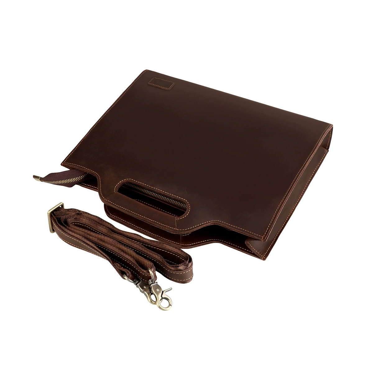 남성용 노트북 가방, 남성용 숄더백, 탑그레인 소가죽  - Leather Briefcase 리뷰 및 가격