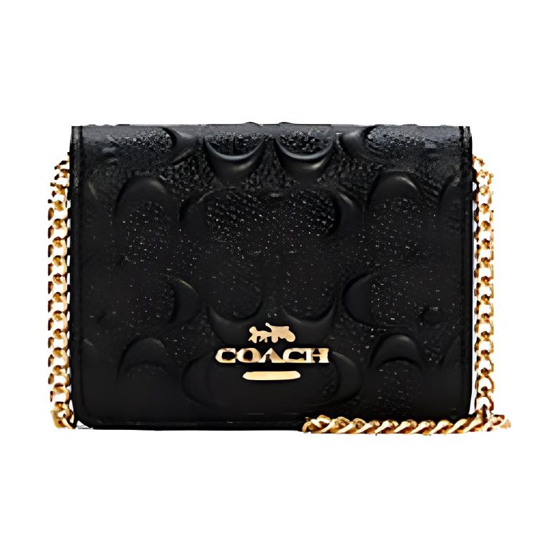 코치 지갑 겸용 크로스백, 소가죽 소재, 여성용, 블랙 - Leather Wallet Men 리뷰 및 가격